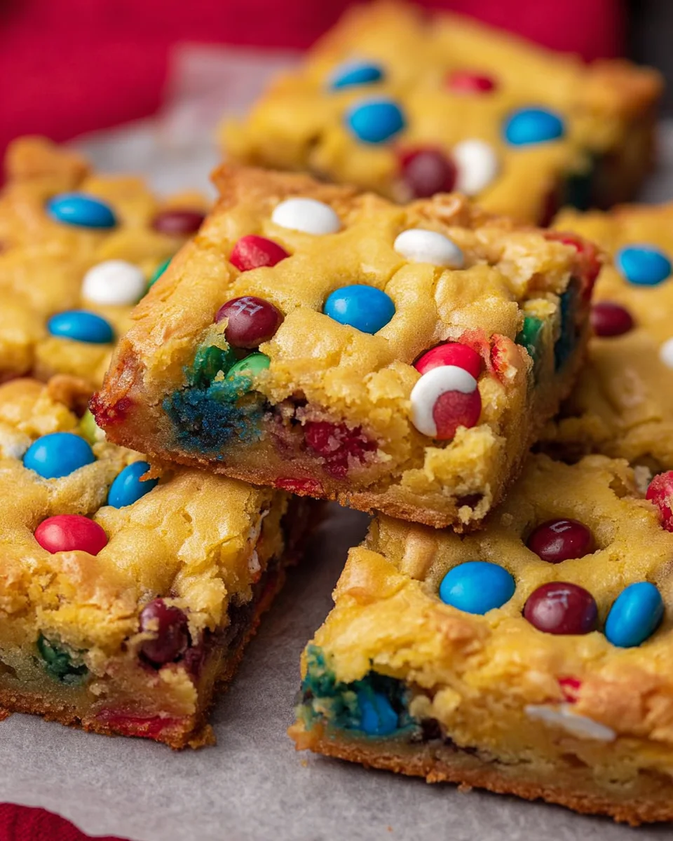 4th of July Cake-Mix Cookie Bars 14 4th