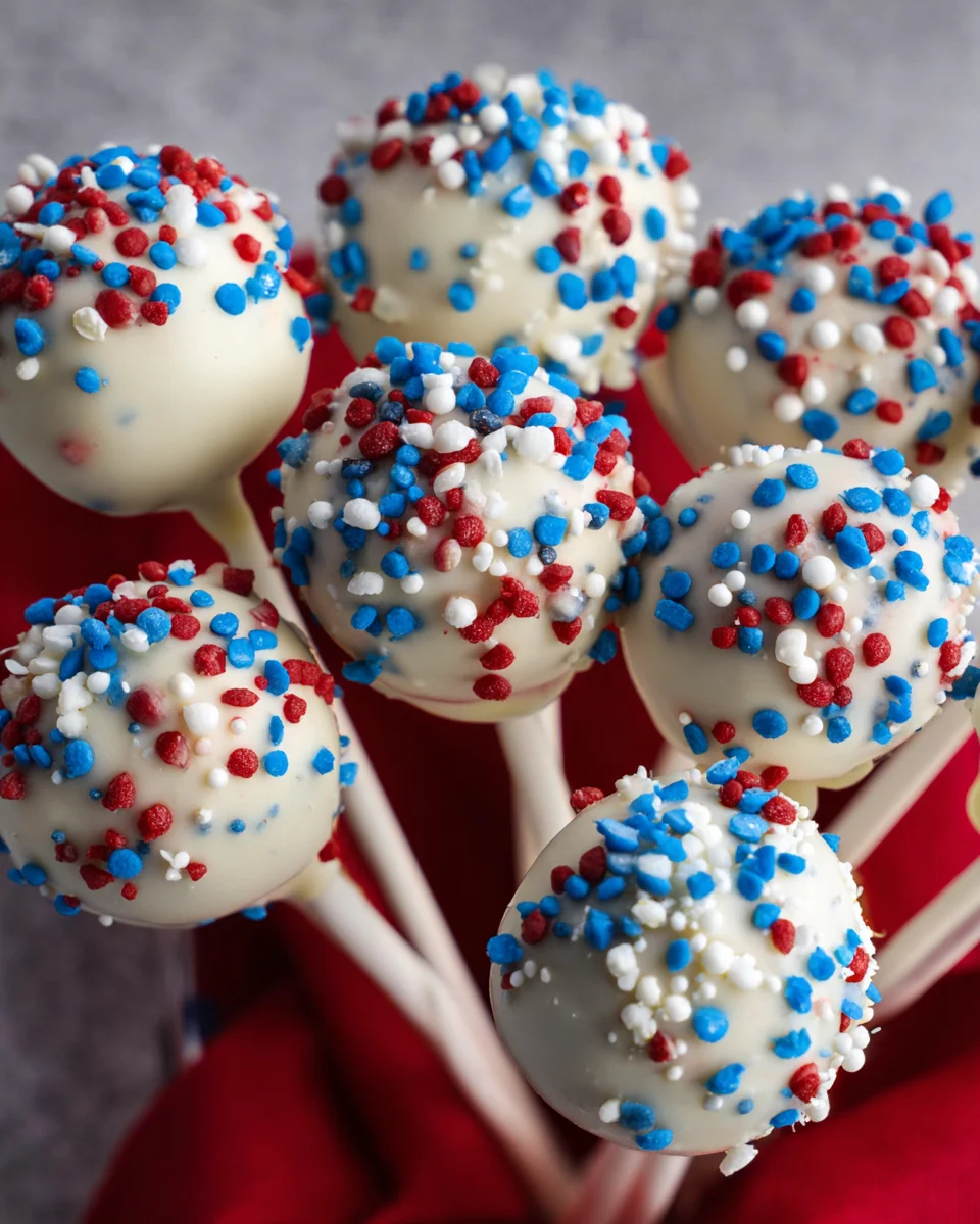 4th of July Cake pops 21 4th