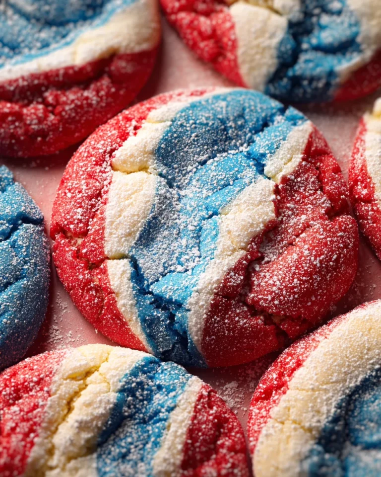 4th of July Crinkle Cookies