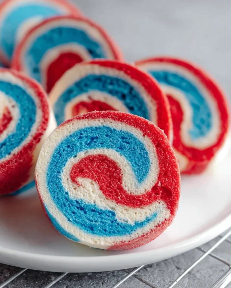 4th of July Marshmallow Pinwheels