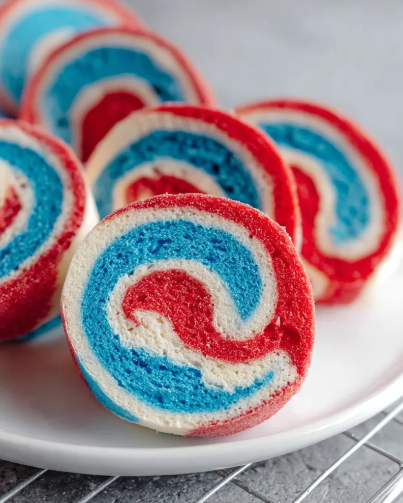 4th of July Marshmallow Pinwheels