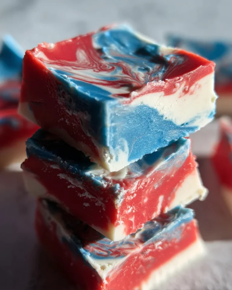 4th of July Tie Dyed Fudge