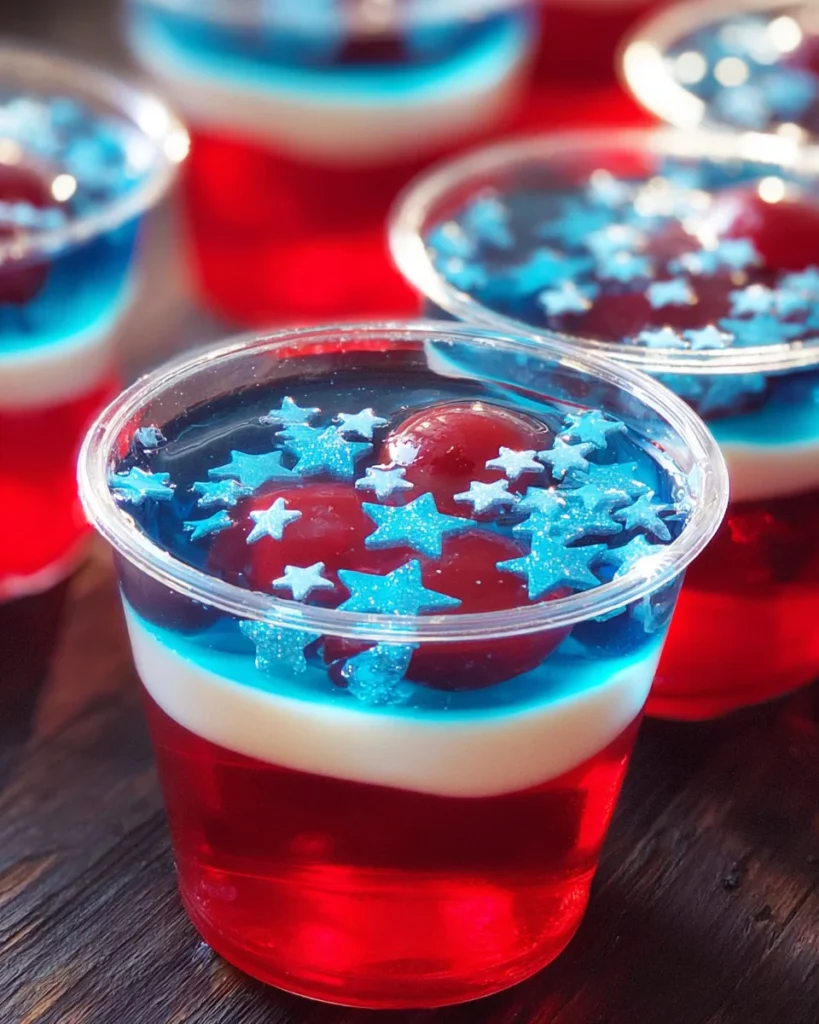 American Flag Jello Shots