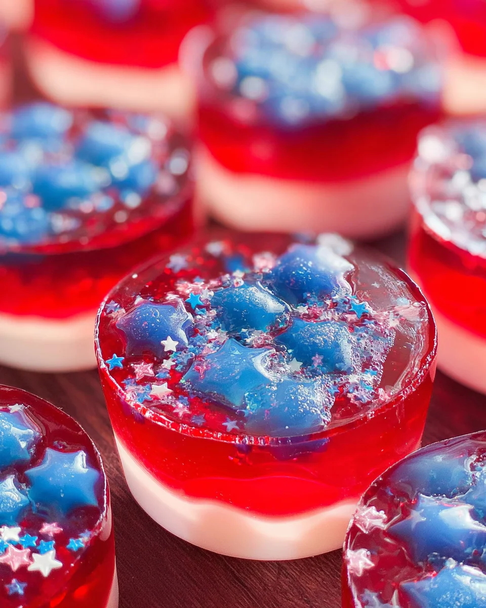 American Flag Jello Shots 15 American