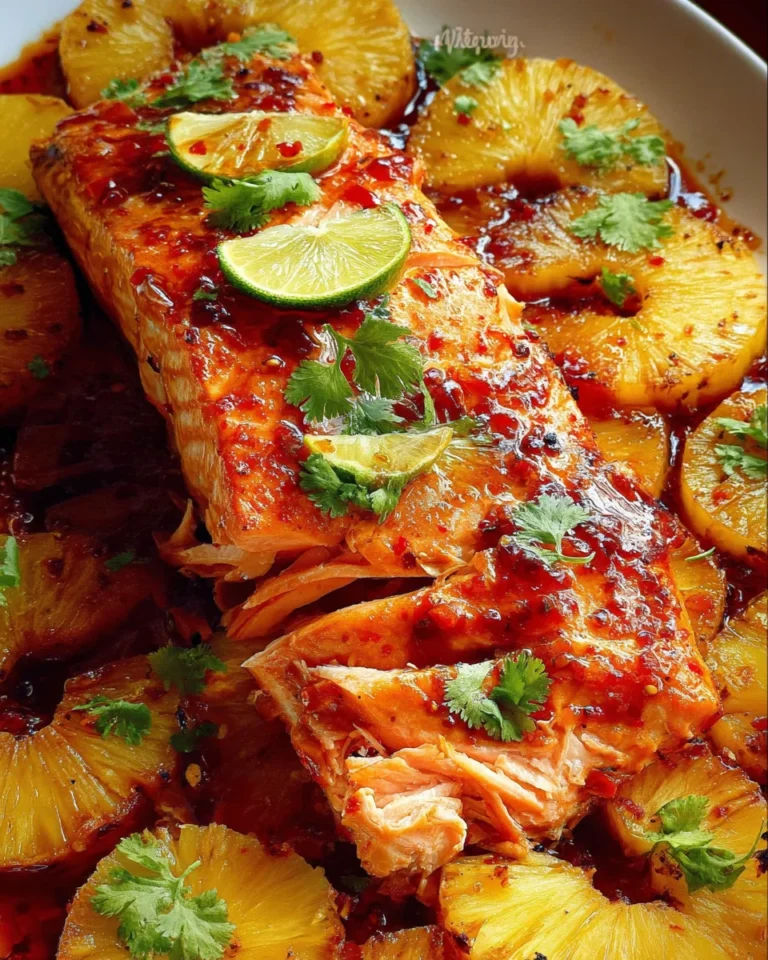 Baked Pineapple Salmon