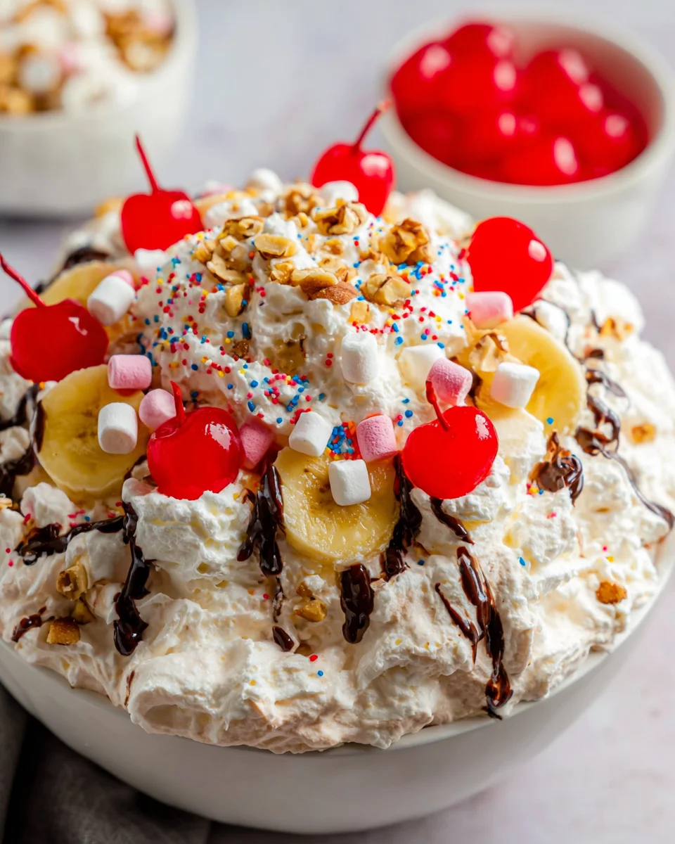 Banana Split Fluff Salad 18 Banana