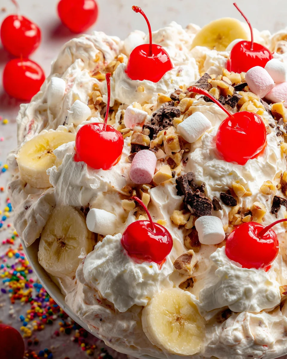 Banana Split Fluff Salad 19 Banana