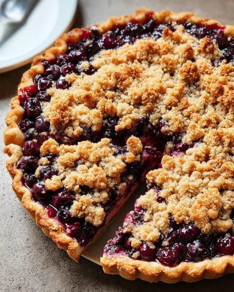 Blueberry Crumble Pie