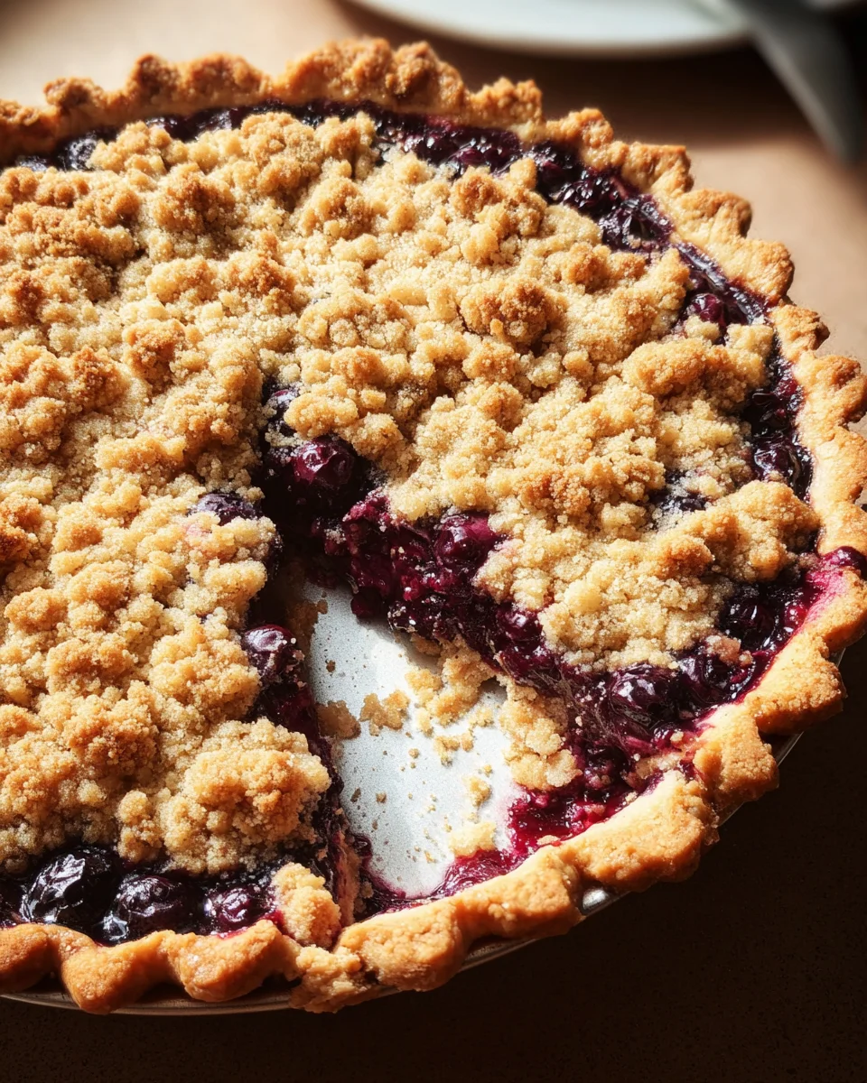 Blueberry Crumble Pie 23 Blueberry