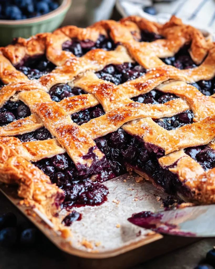 Blueberry Slab Pie