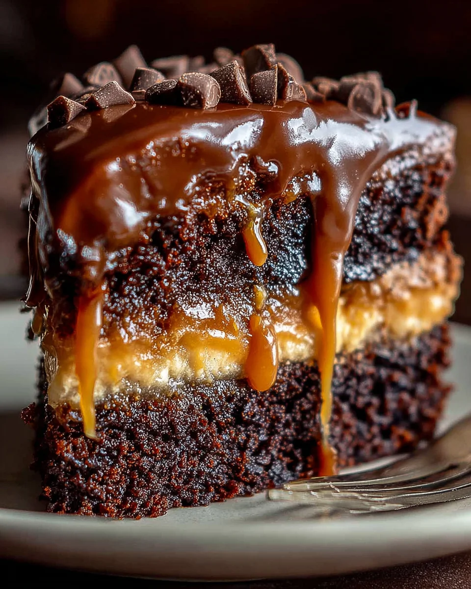 Chocolate Caramel Dump Cake Recipe 21 Chocolate