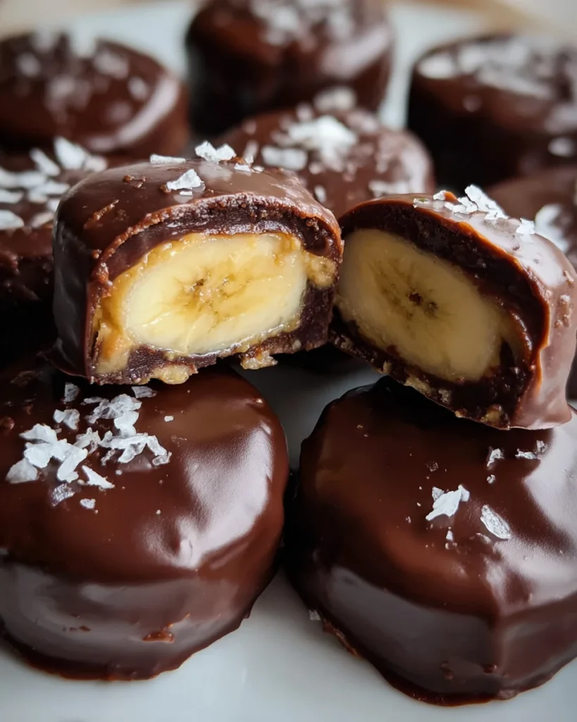 Chocolate Peanut Butter Banana Bites