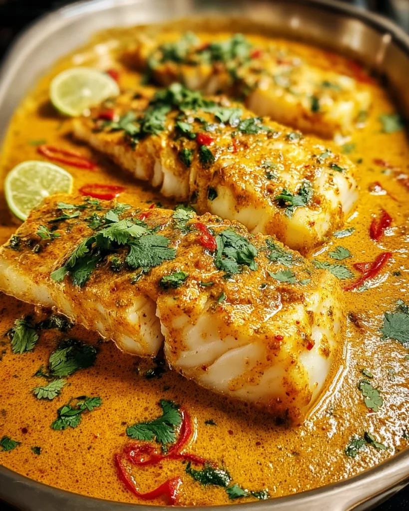Coconut Curry Baked Cod