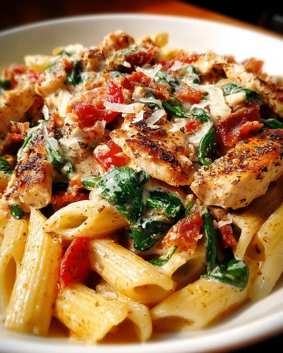 Creamy Chicken Pasta with Bacon 25 Creamy