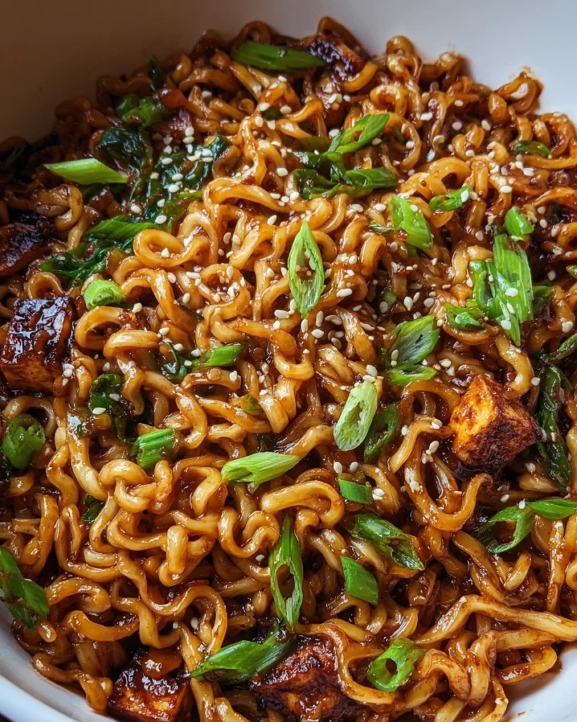 Easy Saucy Ramen Noodles