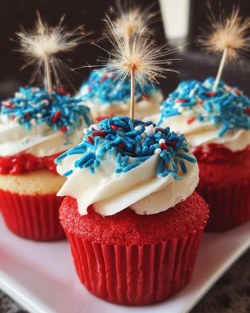 Fireworks Cupcakes