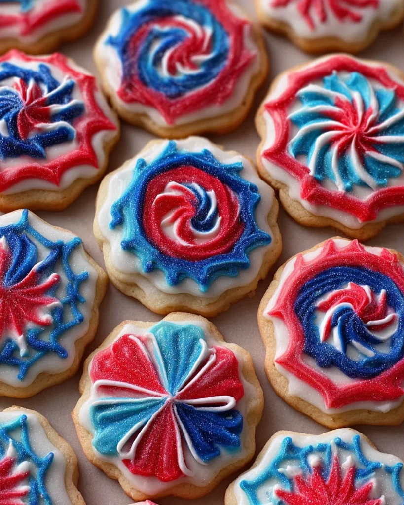 Fireworks Sugar Cookie Cake