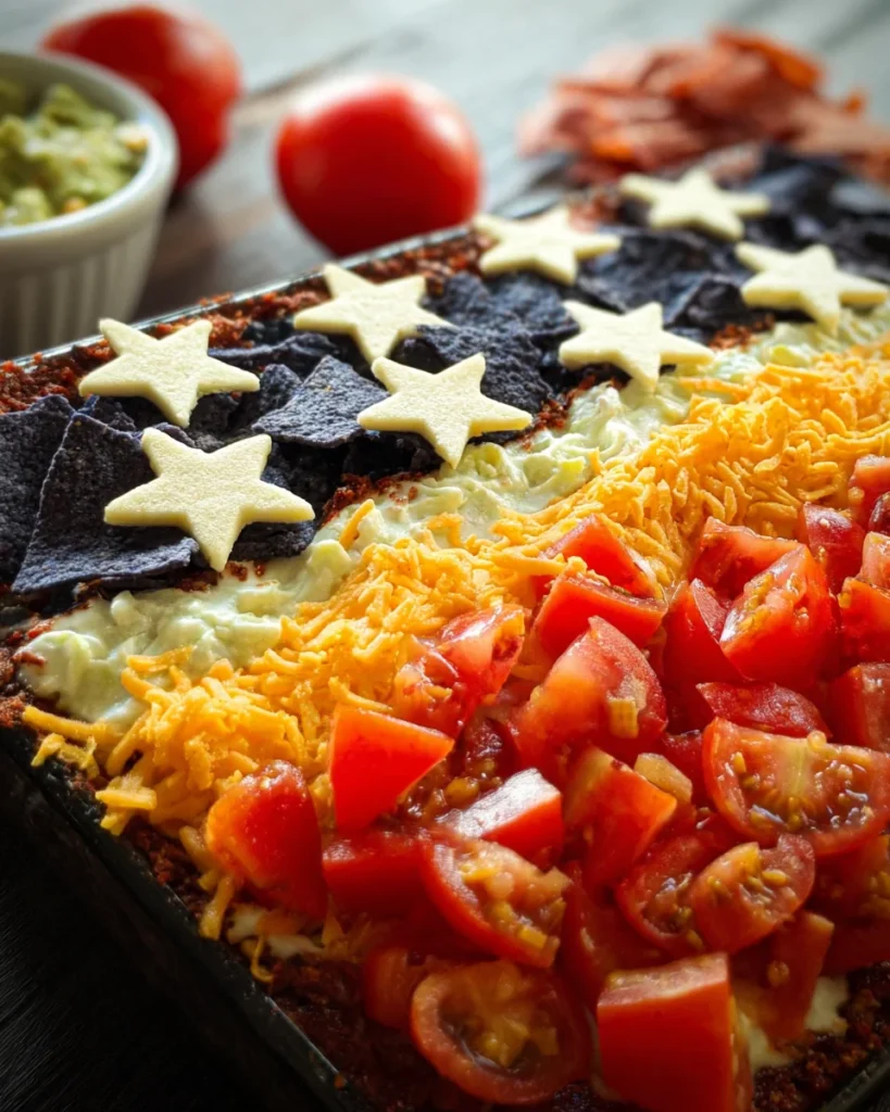 Flag Taco Dip