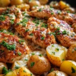Garlic Parmesan Chicken and Potatoes (One-Pan Dinner) 22 Garlic Parmesan Chicken and Potatoes (One-Pan Dinner)