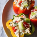 Greek Yogurt Chicken Salad Stuffed Peppers 14 Greek Yogurt Chicken Salad Stuffed Peppers