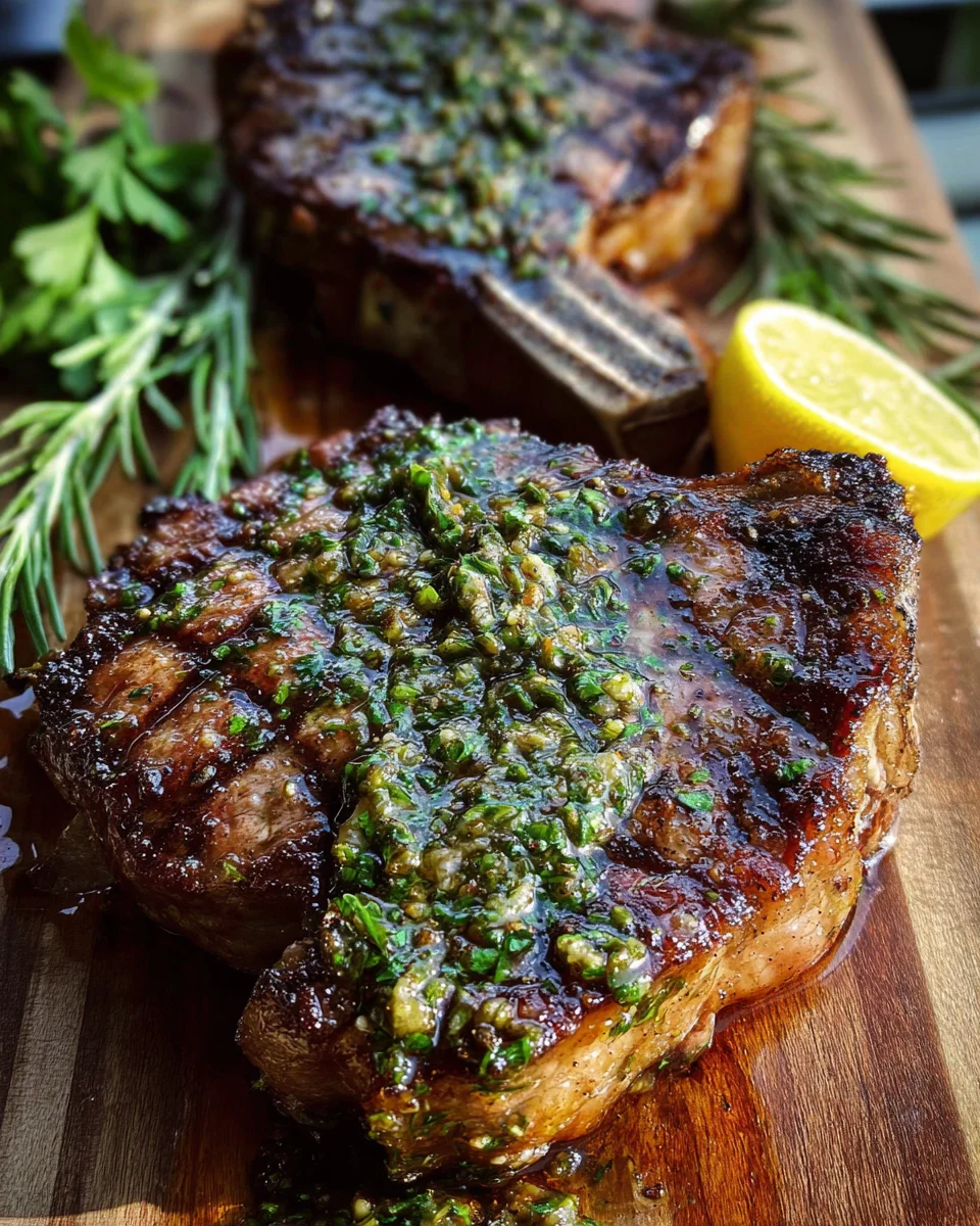 Grilled Flank Steak with Lemon-Herb Sauce 15 Grilled