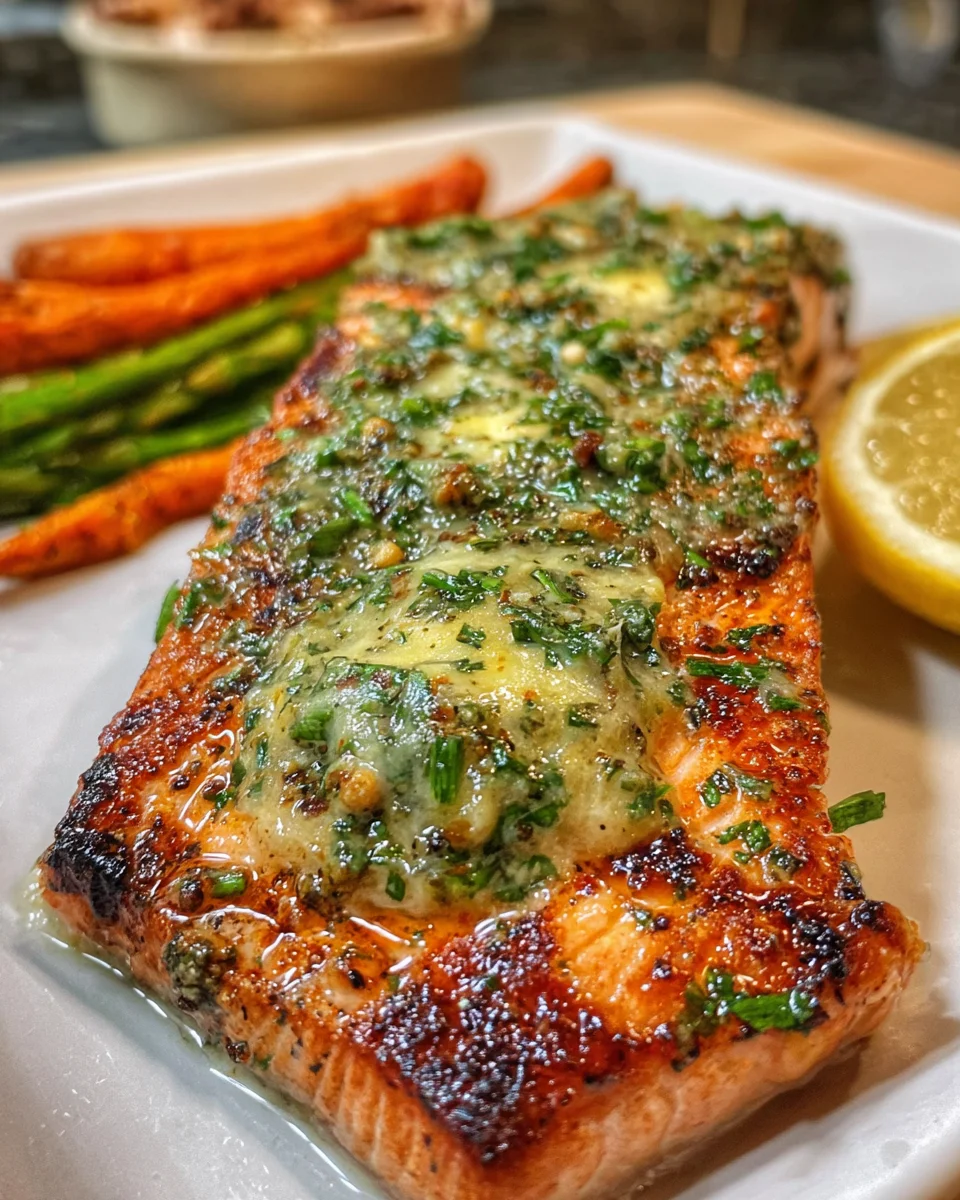 Grilled Salmon with Mustard-Herb Butter 17 Grilled