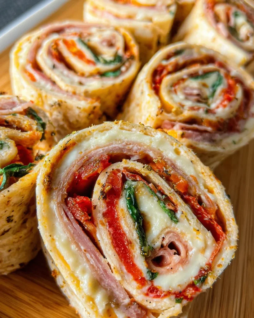 Italian Deli Pinwheel Sandwiches