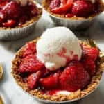 Mini Strawberry Ice Cream Pies 16 Mini Strawberry Ice Cream Pies