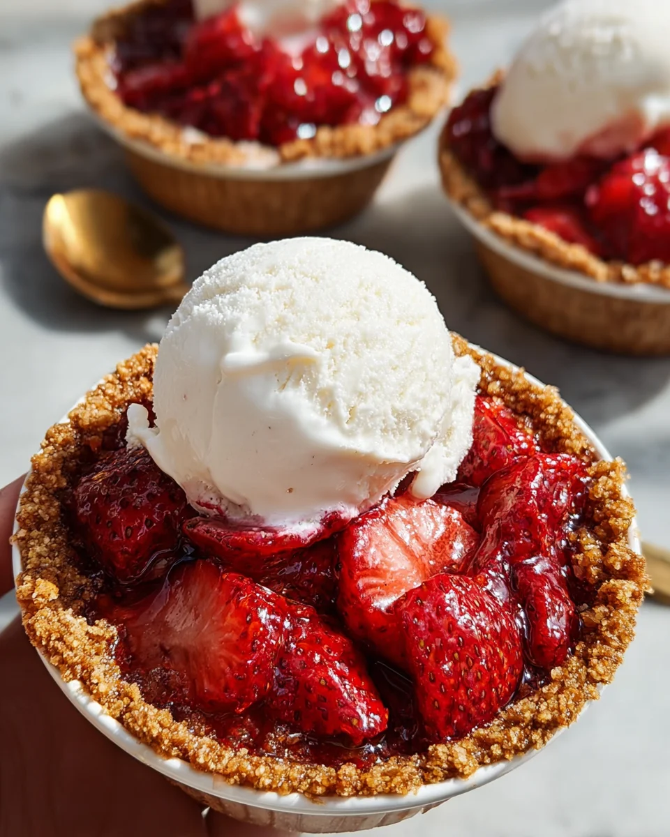 Mini Strawberry Ice Cream Pies 15 Mini