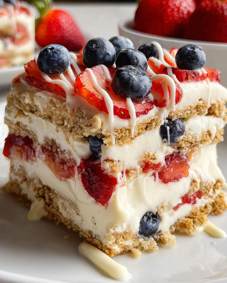 No Bake Icebox Cake with Summer Berries 17 No
