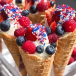 Patriotic Fruit Cones 17 Patriotic Fruit Cones