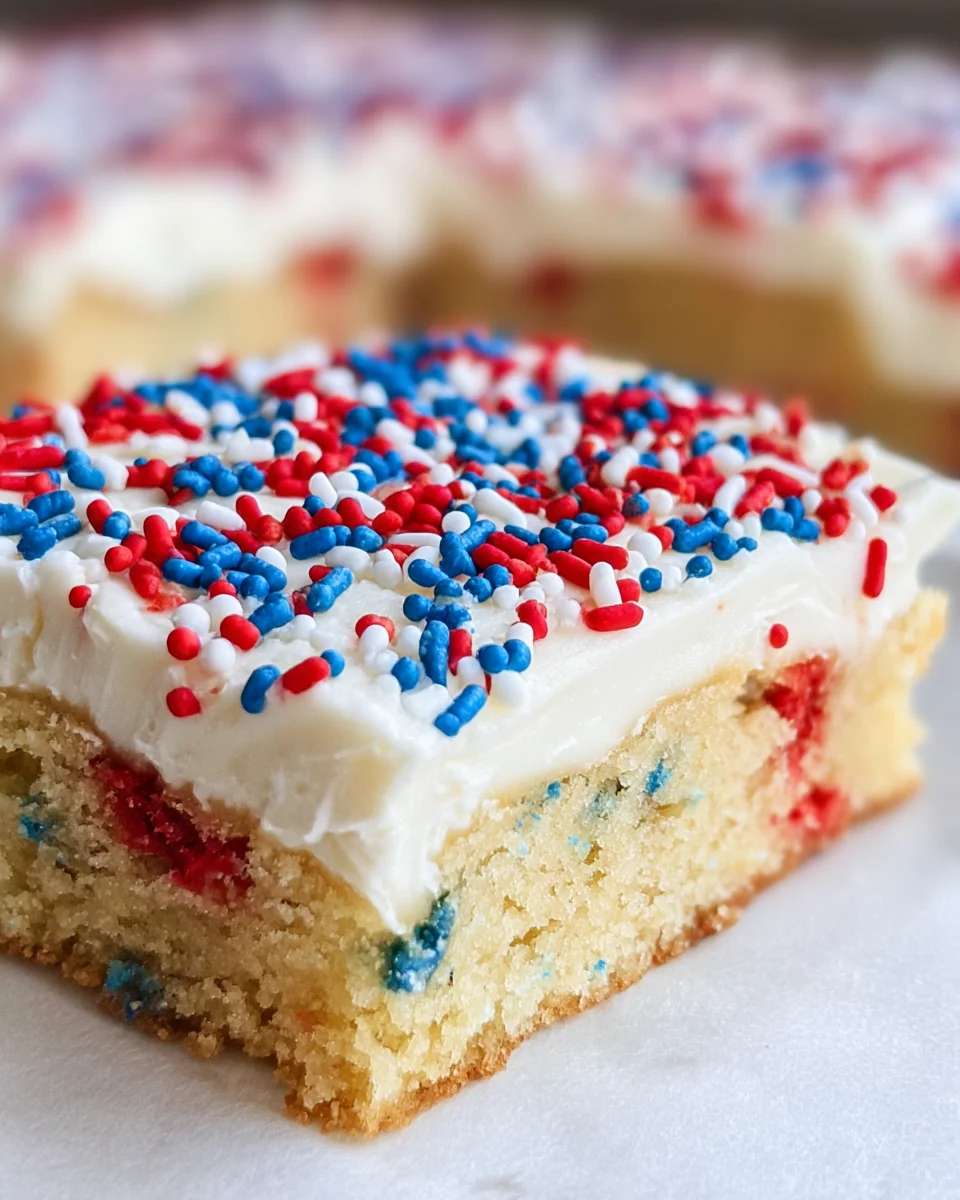 Patriotic Sugar Cookie Bars 26 Patriotic
