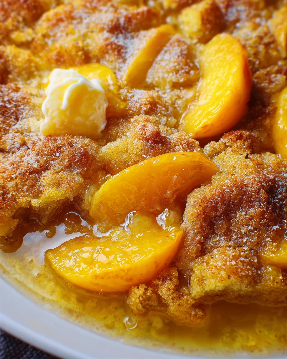 Peach Cobbler with Cake Mix 20 Peach Cobbler with Cake Mix