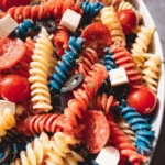 Red White And Blue Pasta Salad 18 Red White And Blue Pasta Salad