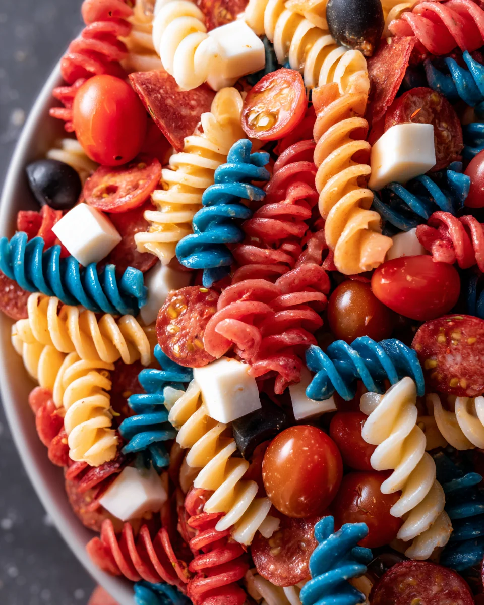 Red White And Blue Pasta Salad 17 Red