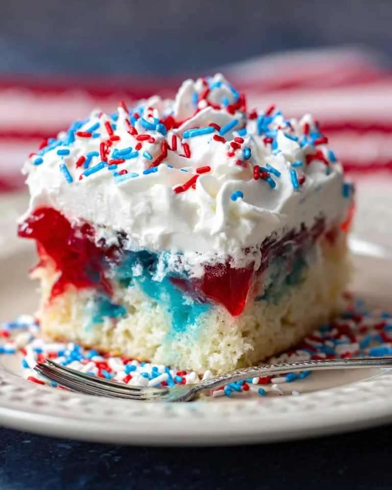 Red, White, & Blue Poke Cake