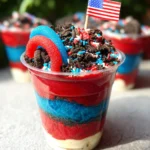 Red, White and Blue Dirt Cups 14 Red, White and Blue Dirt Cups