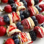 Red, White and Blue Fruit Kabobs 16 Red, White and Blue Fruit Kabobs