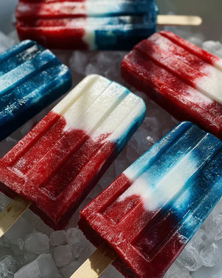 Red White and Blue Popsicles
