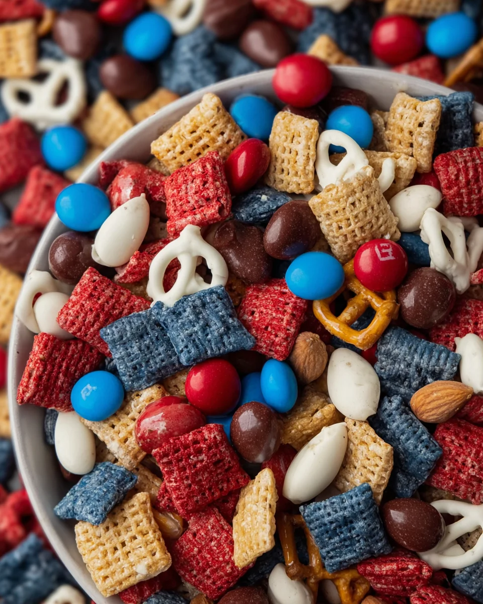 Red, white, and blue snack mix 15 Red,
