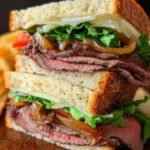 Roast Beef Sandwiches with Lettuce and Onions 17 Roast Beef Sandwiches with Lettuce and Onions