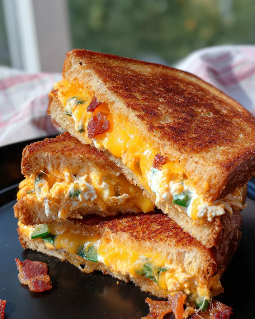 Roasted Jalapeño Popper Grilled Cheese