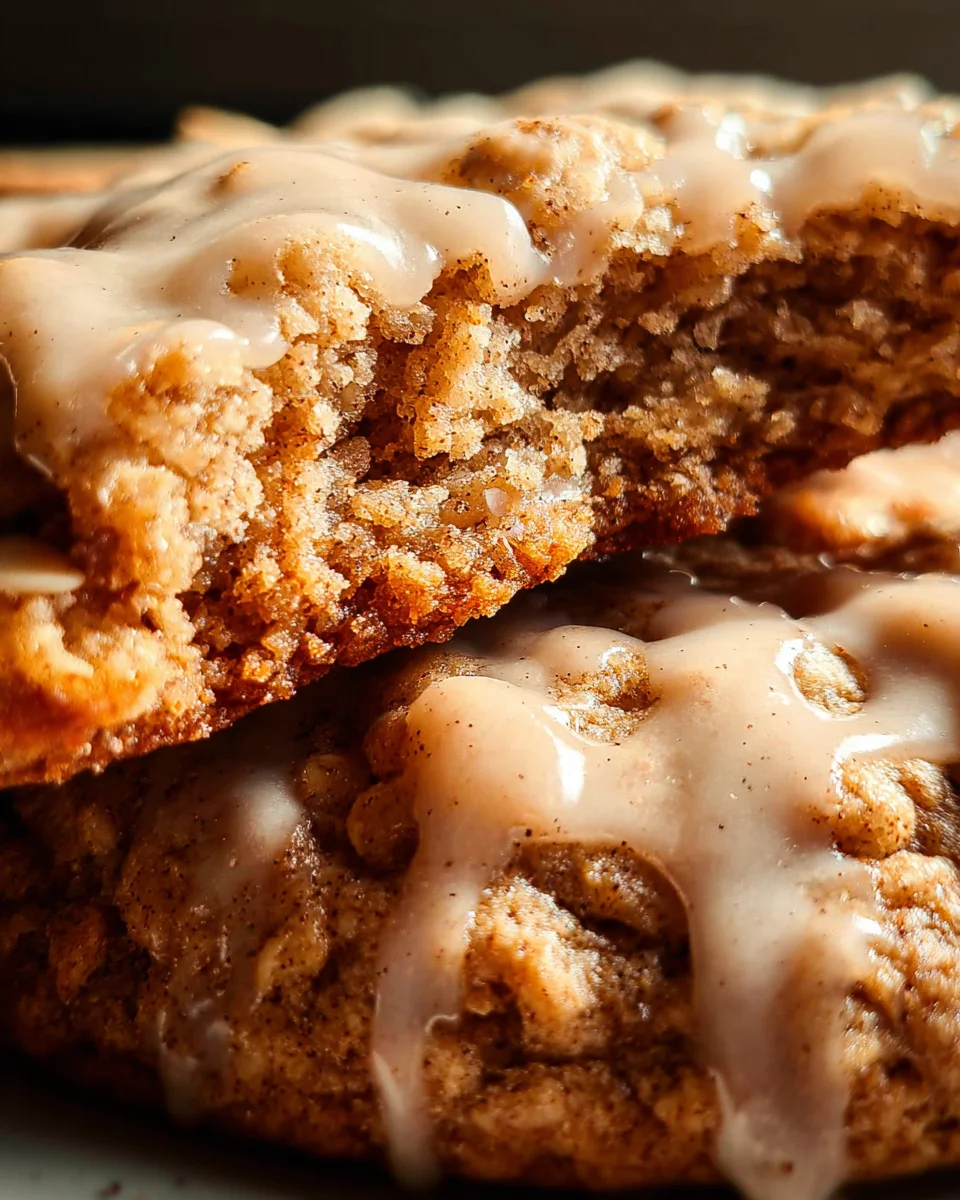 Seriously Thick & Chewy Chai Oatmeal Cookies with Maple Glaze 28 Seriously