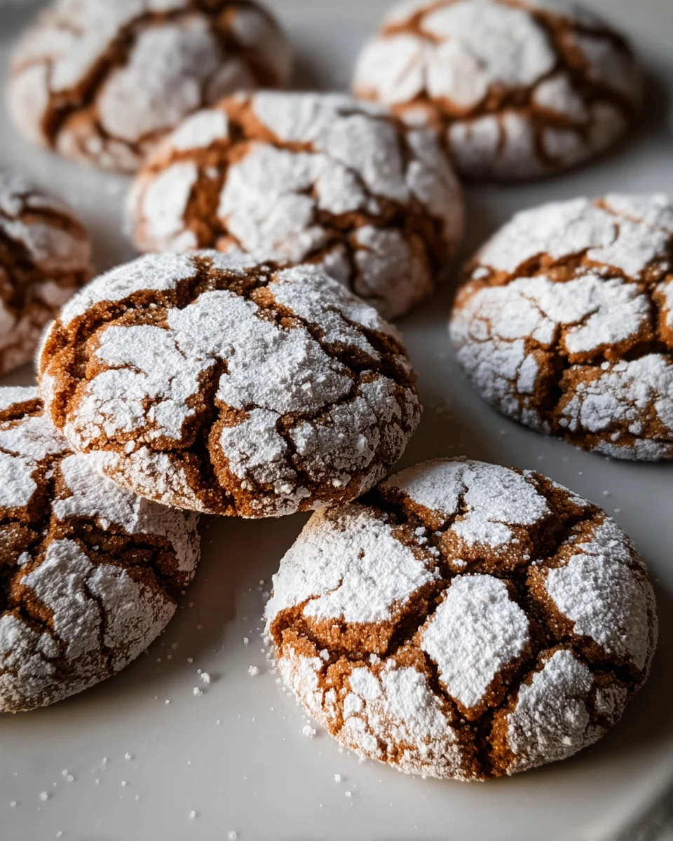 Soft and Spiced Gingerbread Crinkle Cookies 22 Soft