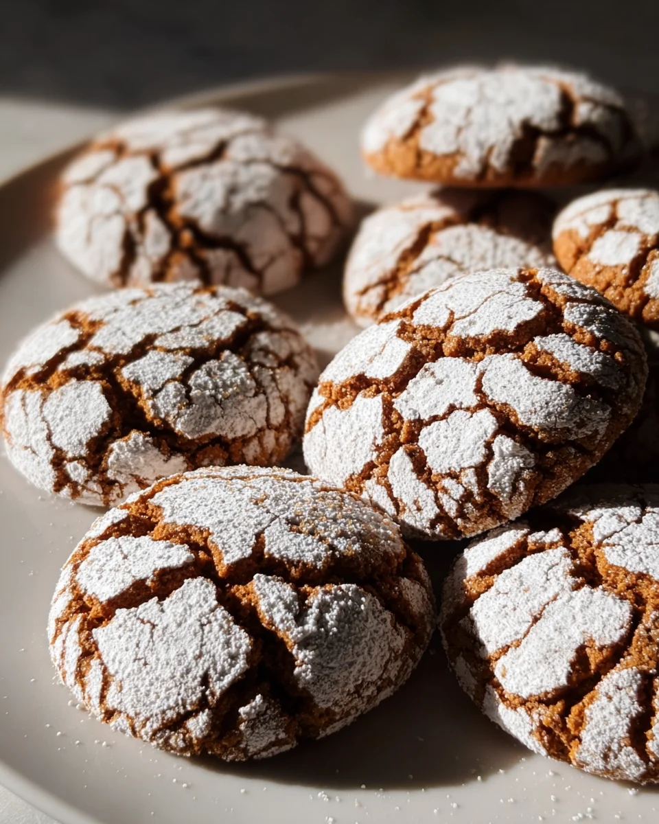 Soft and Spiced Gingerbread Crinkle Cookies 23 Soft