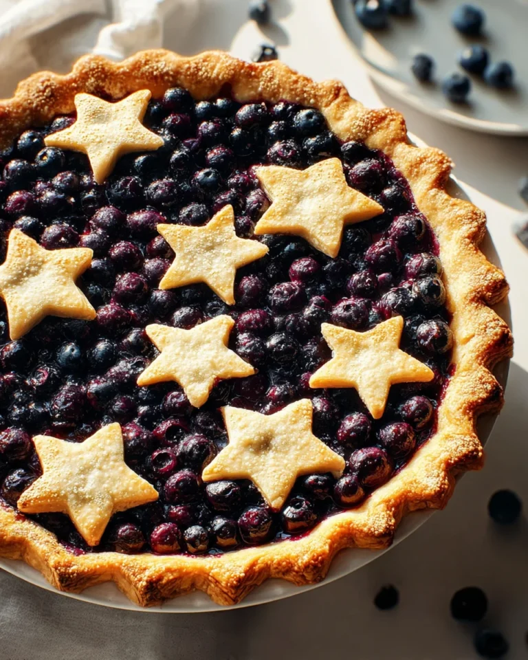 Star-Studded Blueberry Pie