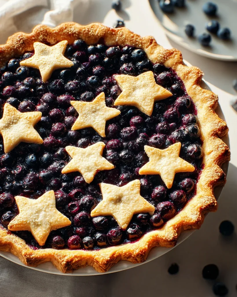 Star-Studded Blueberry Pie