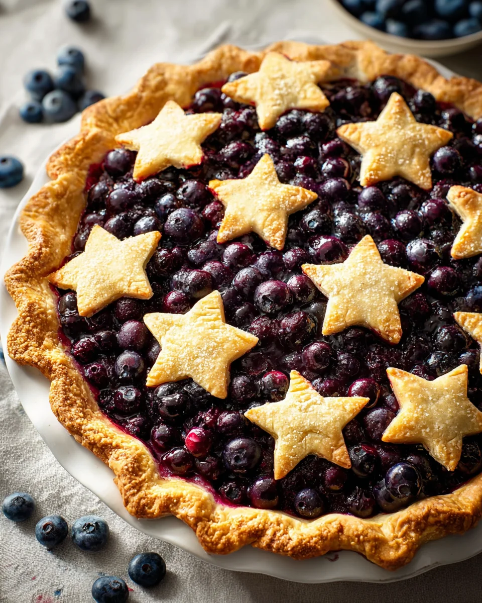 Star-Studded Blueberry Pie 18 Star-Studded