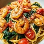 Tomato Spinach Shrimp Pasta 23 Tomato Spinach Shrimp Pasta