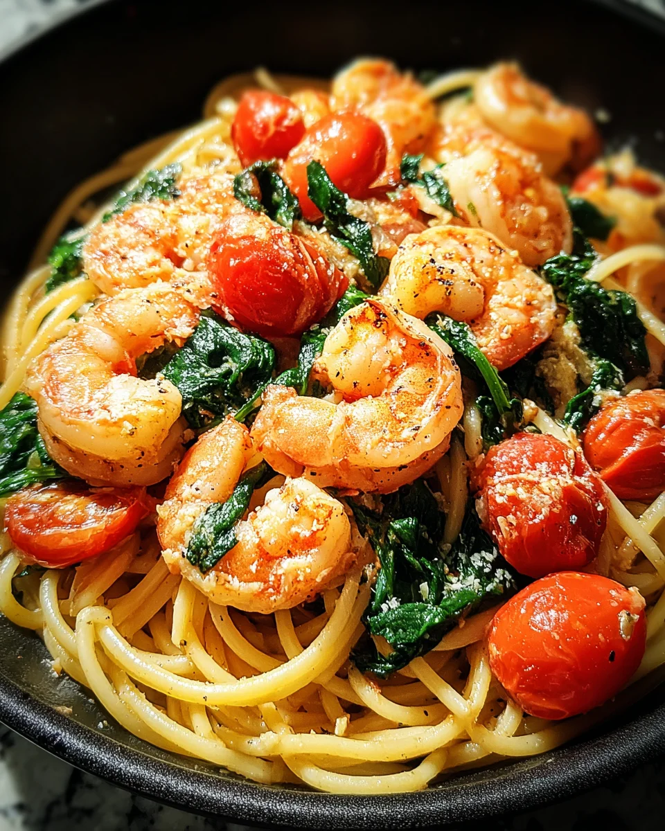 Tomato Spinach Shrimp Pasta 21 Tomato